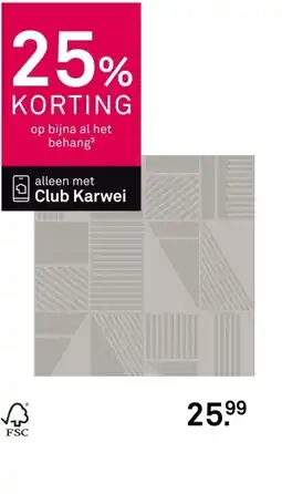 Karwei op bijna al het behang aanbieding