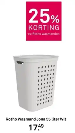 Karwei Rotho Wasmand Jona Wit aanbieding