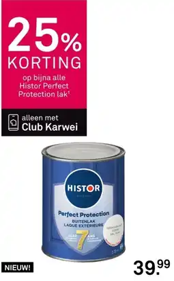 Karwei op bijna alle Histor Perfect Protection lak aanbieding