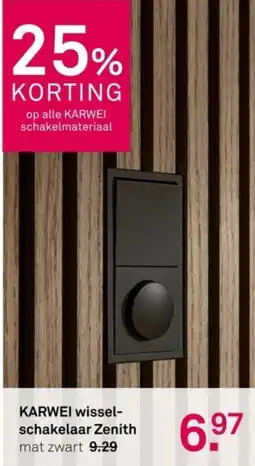 Karwei Karwei wissel schakelaar zenith aanbieding