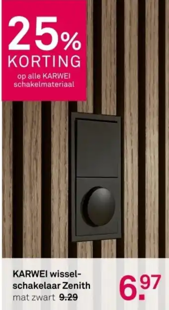 Karwei Karwei wissel schakelaar zenith aanbieding