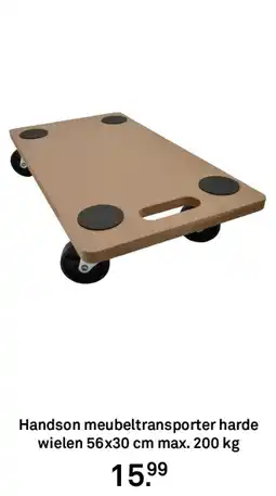 Karwei Handson meubeltransporter harde wielen aanbieding