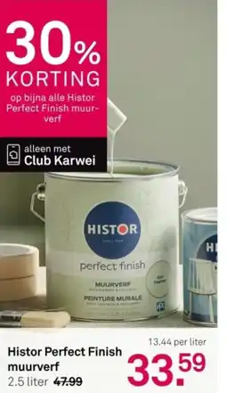 Karwei Histor Perfect Finish muurverf aanbieding
