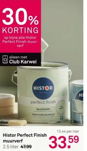 Karwei Histor Perfect Finish muurverf aanbieding