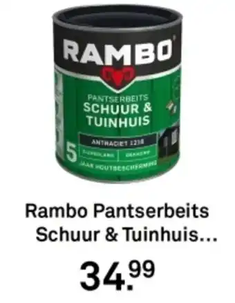 Karwei Rambo Pantserbeits Schuur & Tuinhuis aanbieding