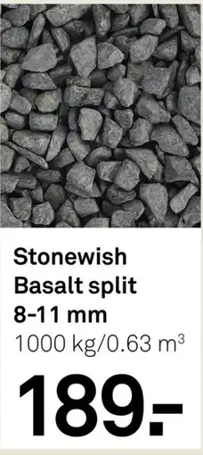 Karwei Stonewish Basalt split 8-11 mm aanbieding