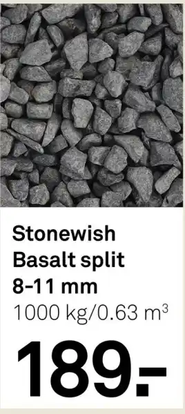 Karwei Stonewish Basalt split 8-11 mm aanbieding