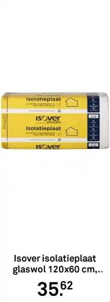 Karwei Isover isolatieplaat glaswol aanbieding