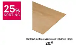Karwei Hardhout multiplex voor binnen aanbieding