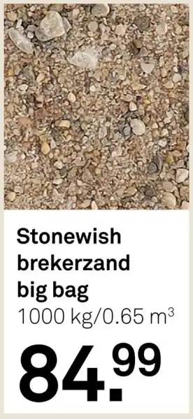 Karwei Stonewish brekerzand big bag aanbieding