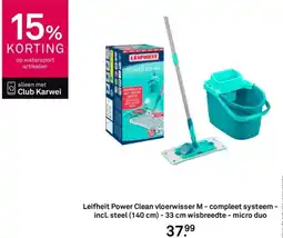 Karwei Leifheit Power Clean vloerwisser M - compleet systeem aanbieding