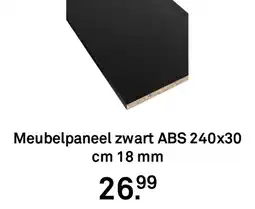 Karwei Meubelpaneel zwart ABS aanbieding
