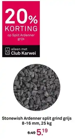 Karwei Stonewish Ardenner split grind grijs aanbieding
