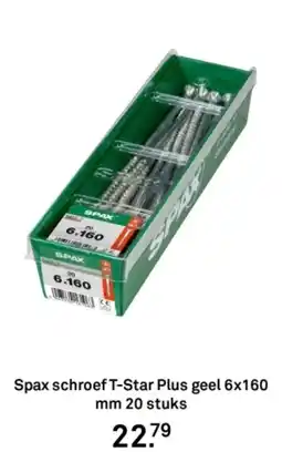 Karwei Spax schroef T-Star Plus geel aanbieding