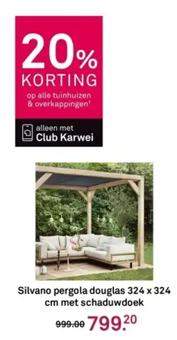 Karwei Silvano pergola douglas aanbieding