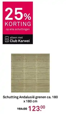 Karwei Schutting Andalusië grenen aanbieding