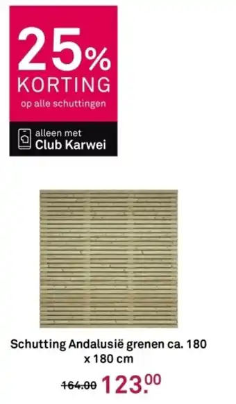 Karwei Schutting Andalusië grenen aanbieding