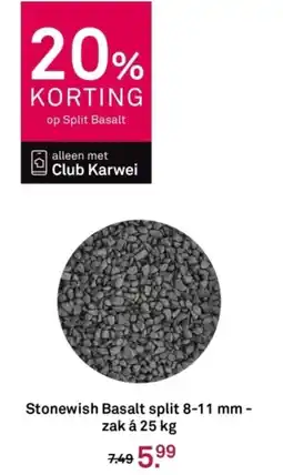 Karwei Stonewish Basalt split aanbieding