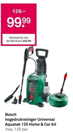 Karwei Bosch hogedrukreiniger Universal Aquatak 125 Home & Car kit aanbieding