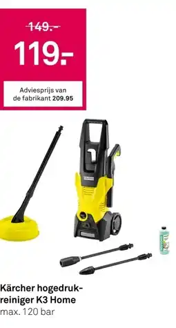 Karwei Kärcher hogedruk- reiniger K3 Home aanbieding