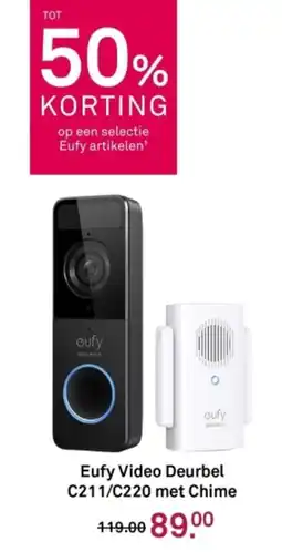 Karwei Eufy Video Deurbel C211/C220 met Chime aanbieding