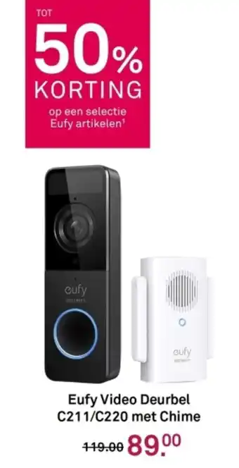 Karwei Eufy Video Deurbel C211/C220 met Chime aanbieding