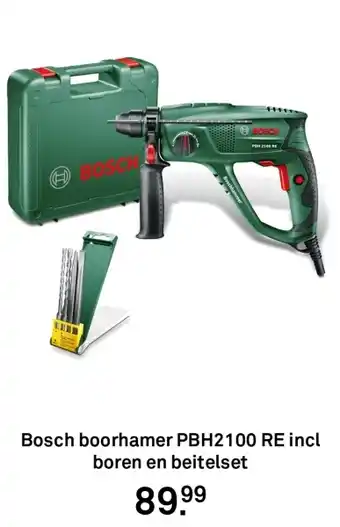 Karwei Bosch boorhamer PBH2100 RE aanbieding