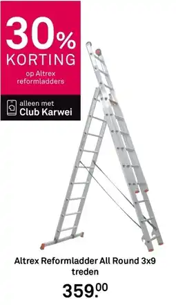 Karwei Altrex Reformladder All Round 3x9 treden aanbieding