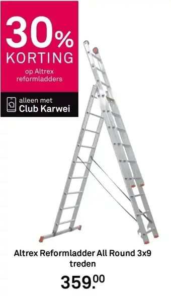 Karwei Altrex Reformladder All Round 3x9 treden aanbieding