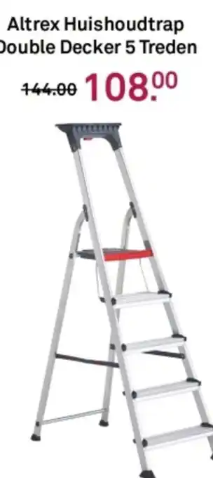 Karwei Altrex Huishoudtrap Double Decker 5 Treden aanbieding