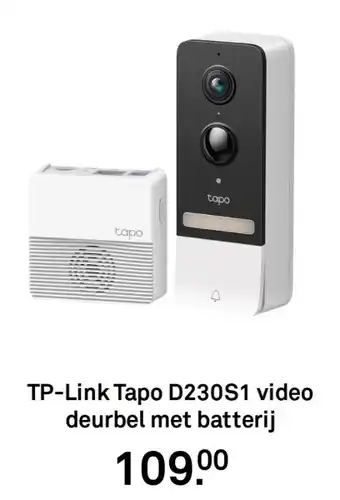 Karwei TP-Link Tapo D230S1 video deurbel met batterij aanbieding