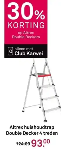 Karwei Altrex huishoudtrap Double Decker 4 treden aanbieding