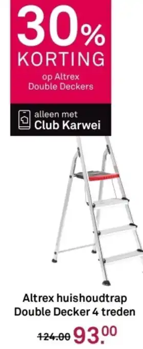 Karwei Altrex huishoudtrap Double Decker 4 treden aanbieding