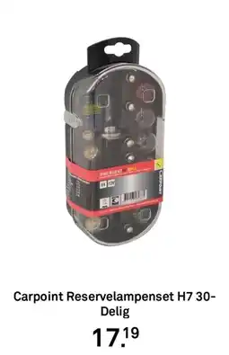 Karwei Carpoint Reservelampenset H7 30 Delig aanbieding
