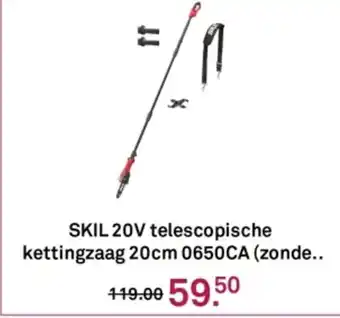 Karwei SKIL 20V telescopische kettingzaag 20cm 0650CA aanbieding