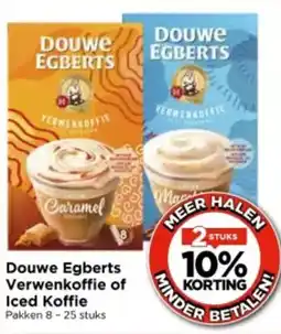 Vomar Voordeelmarkt Douwe Egberts Verwenkoffie of Iced Koffie aanbieding