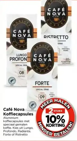 Vomar Voordeelmarkt Café Nova Koffiecapsules aanbieding
