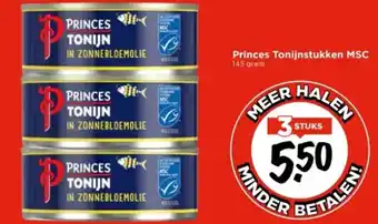 Vomar Voordeelmarkt Princes Tonijnstukken MSC aanbieding