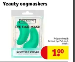 Kruidvat Yeauty oogmaskers aanbieding