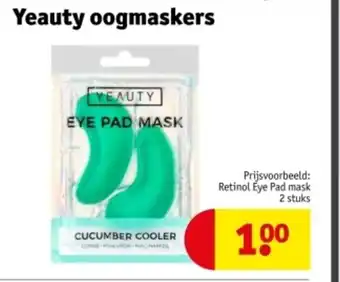 Kruidvat Yeauty oogmaskers aanbieding