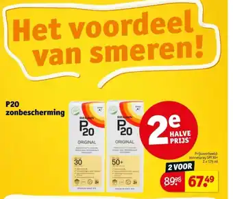 Kruidvat P20 zonbescherming aanbieding