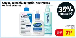 Kruidvat CeraVe, Cetaphil, Dermolin, Neutrogena en Drs Leenarts aanbieding