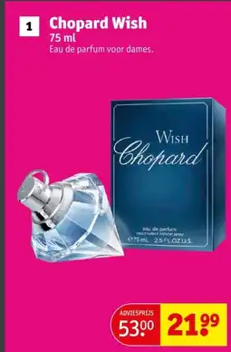 Kruidvat Chopard Wish aanbieding
