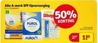 Kruidvat Alle A-merk SPF Lipverzorging aanbieding