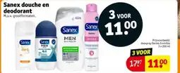 Kruidvat Sanex douche en deodorant aanbieding