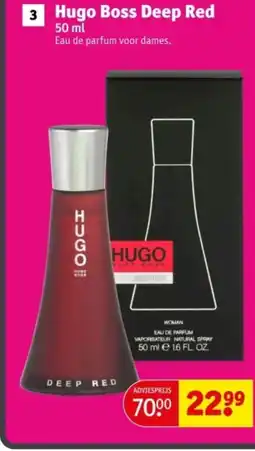 Kruidvat Hugo Boss Deep Red aanbieding