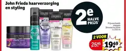 Kruidvat John Frieda haarverzorging en styling aanbieding