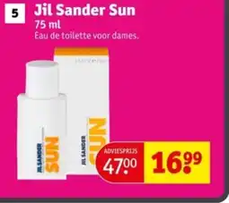 Kruidvat Jil Sander Sun aanbieding