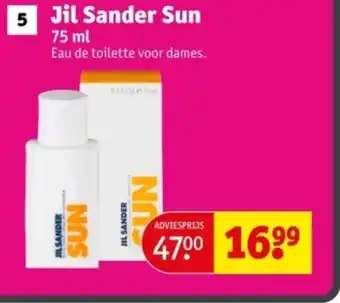 Kruidvat Jil Sander Sun aanbieding