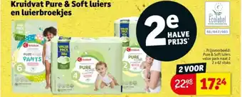 Kruidvat Kruidvat Pure & Soft luiers en luierbroekjes aanbieding